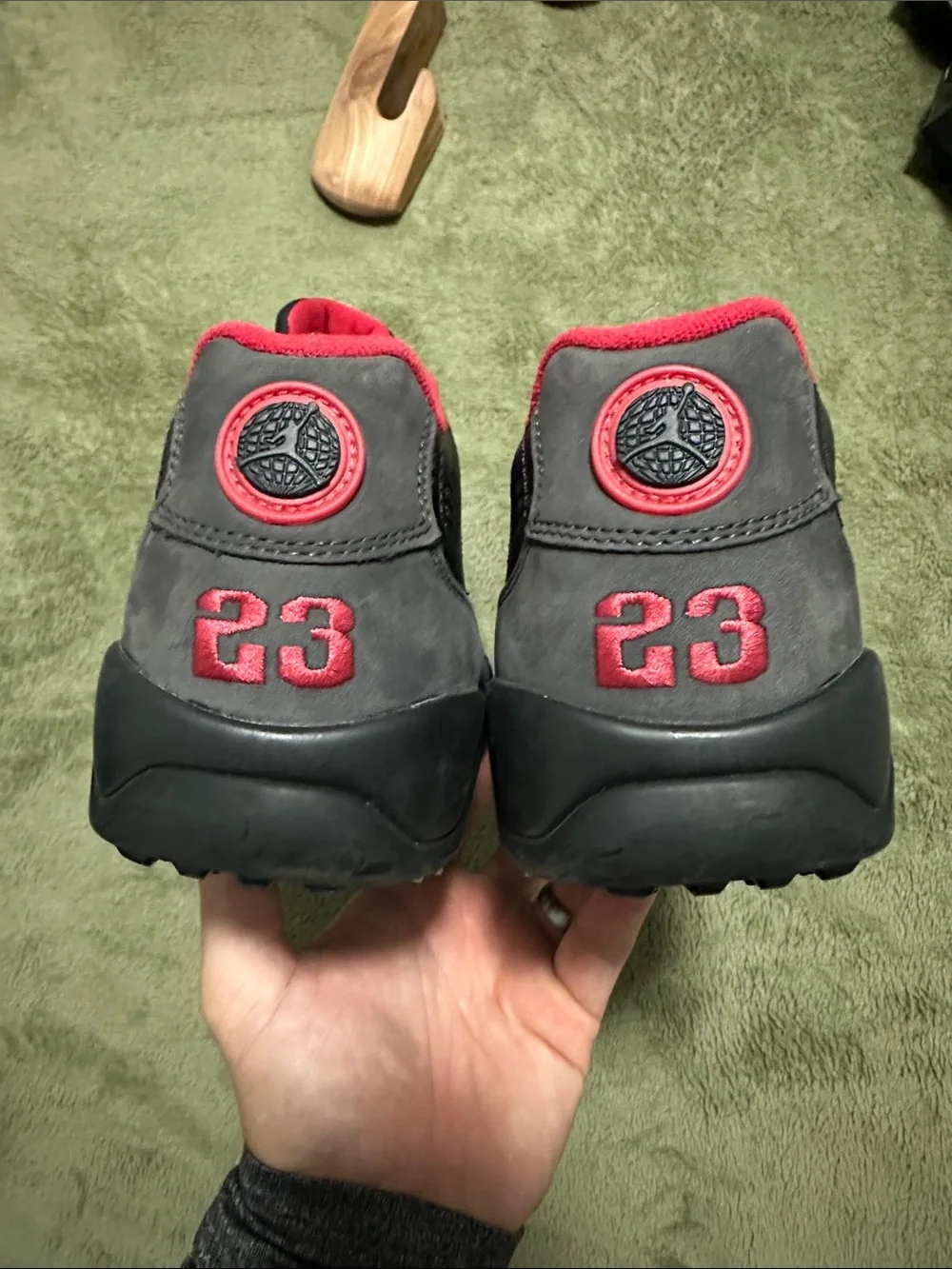 Jordan IX size 12 Men's Black and Red Low-Top Golf Sneakers